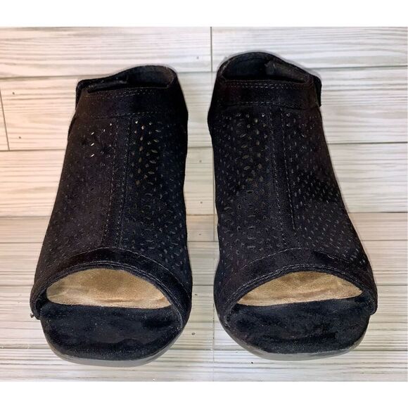 Sonoma Lina Black Block Heel ankle Booties S:9M - Picture 4 of 10